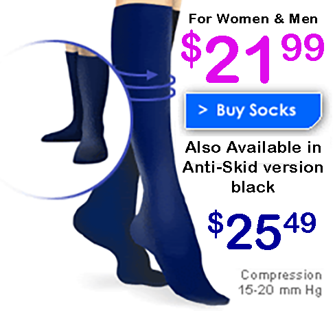 The Sock: for women and men, $21.99. Also available in anti-skid black, $25.49.